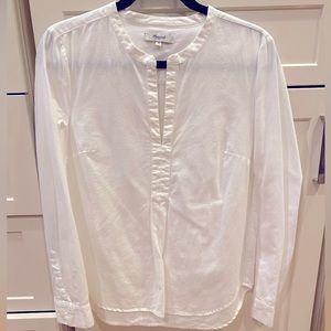 Madewell long sleeve white top